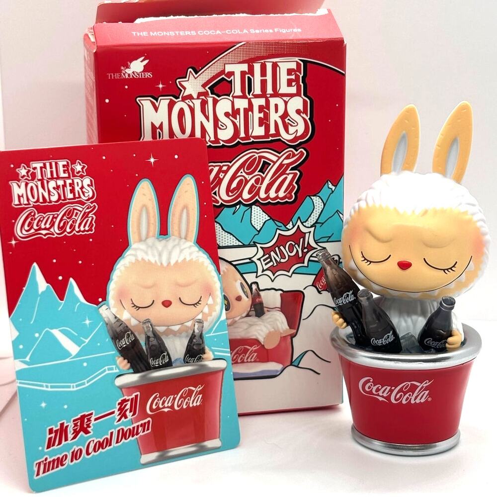 Authentic Pop Mart The Monsters Labubu X Coca-Cola, Time to Cool Down Figure NEW